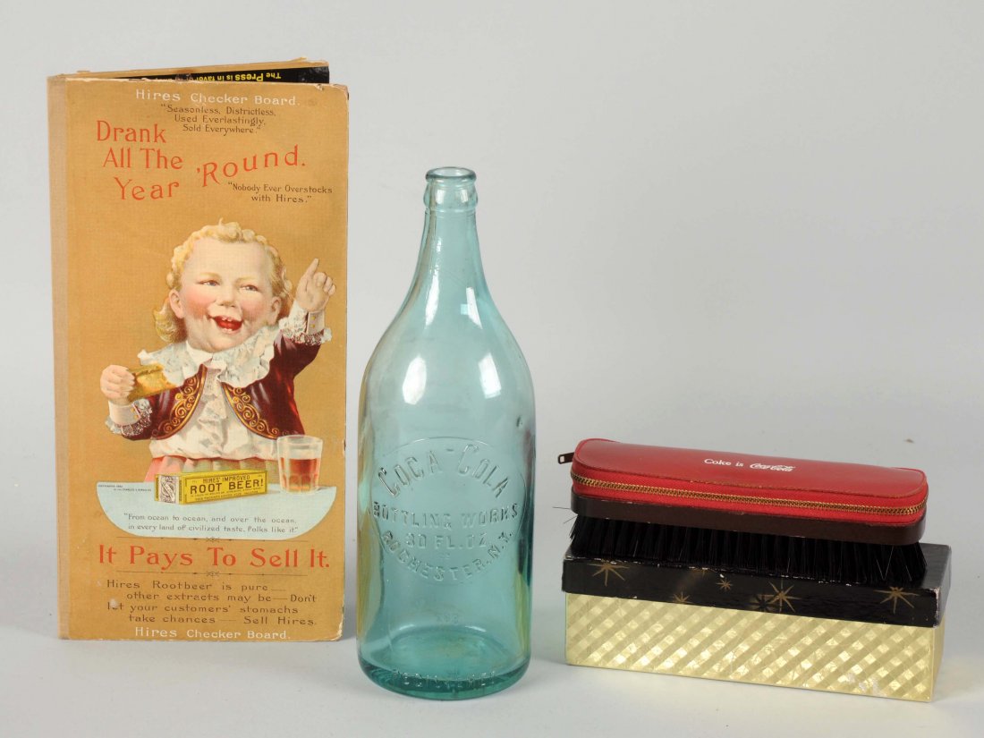 Lot Of 3: Coca-Cola & Hires Items. (1 of 1)