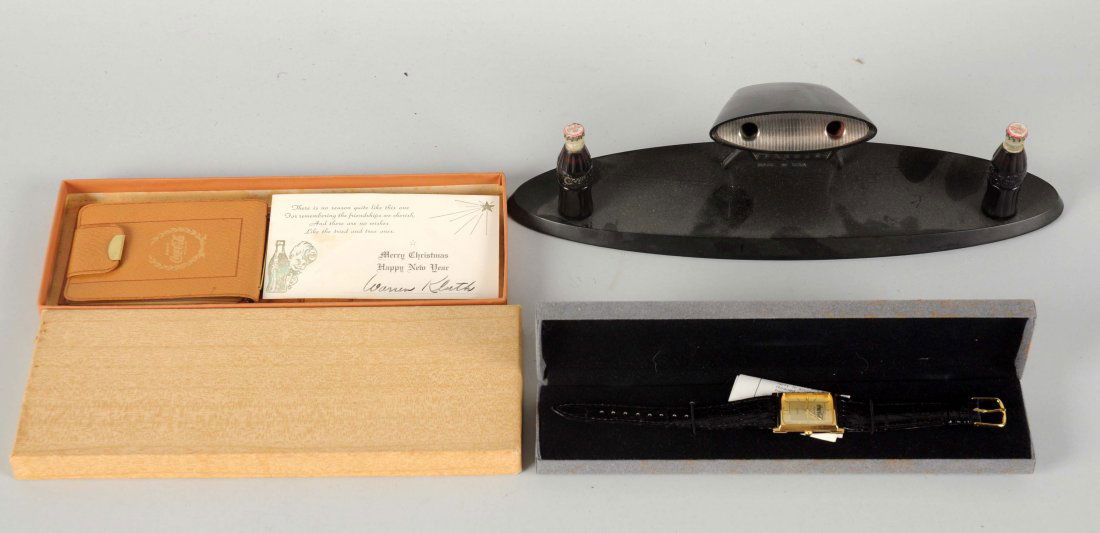Lot Of 3: Coca-Cola Watch, Wallet & Pen Holder. (1 of 2)