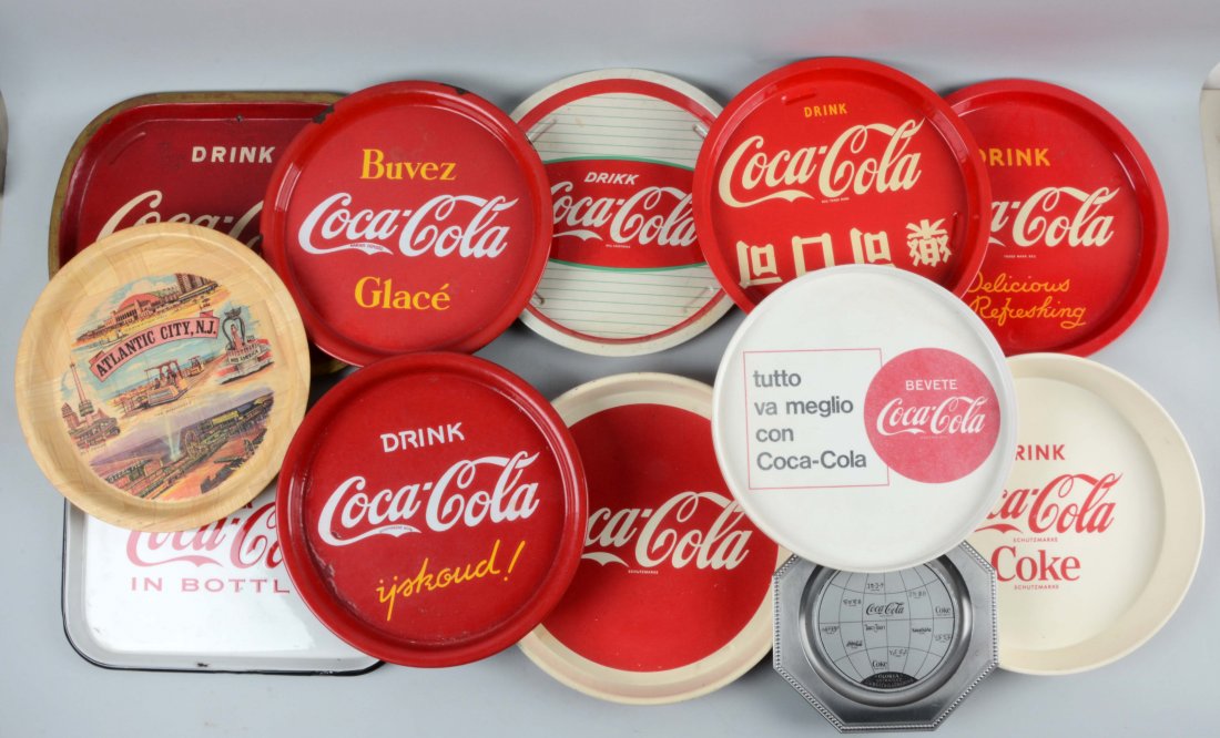 Lot of 12: Coca-Cola Trays. (1 of 1)