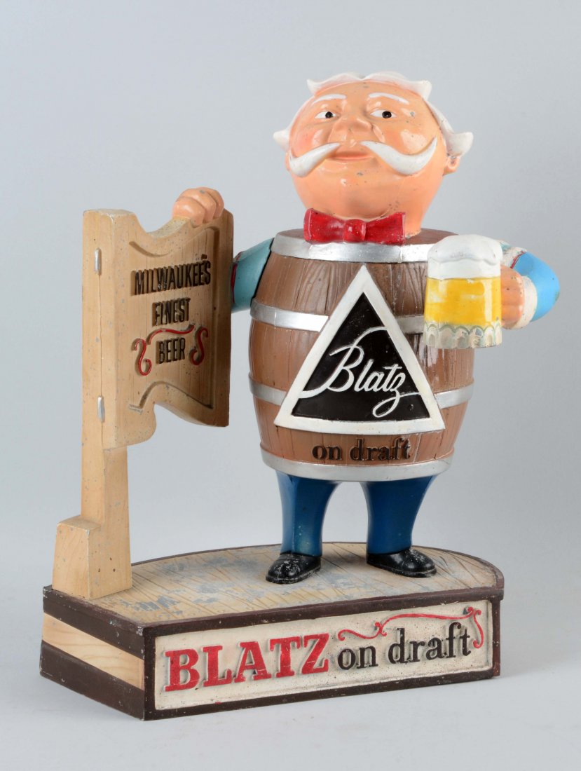 Blatz Beer Back Bar Advertising Display. (1 of 2)