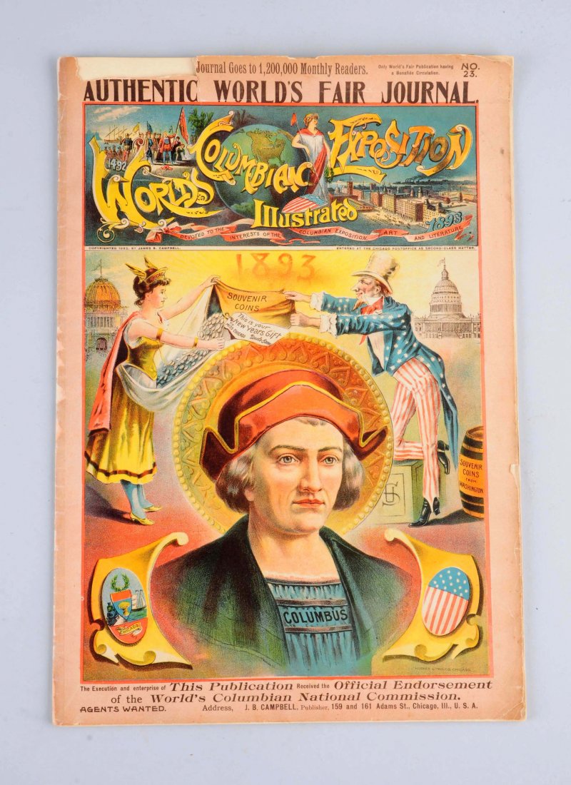 1893 World's Columbia Exposition Journal. (1 of 3)
