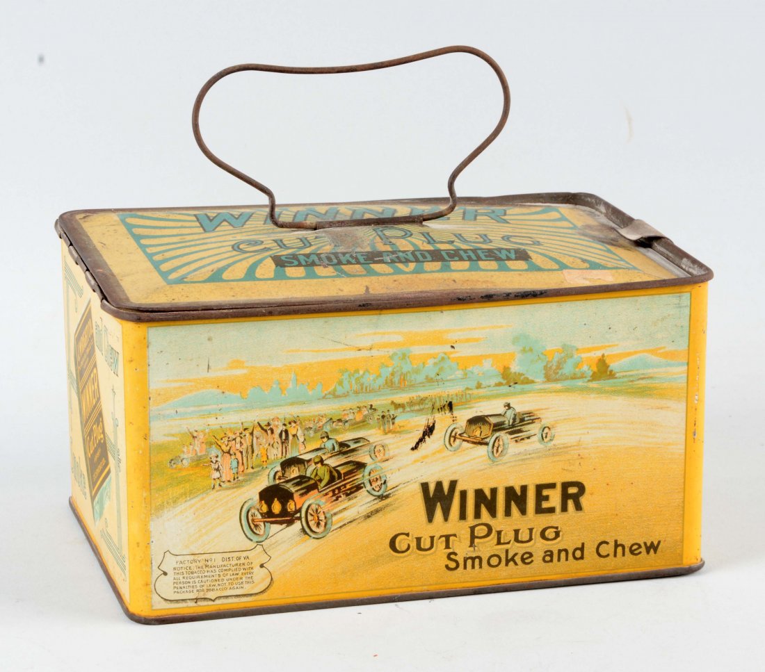 Winner Cut Plug Advertising Tin. (1 of 2)
