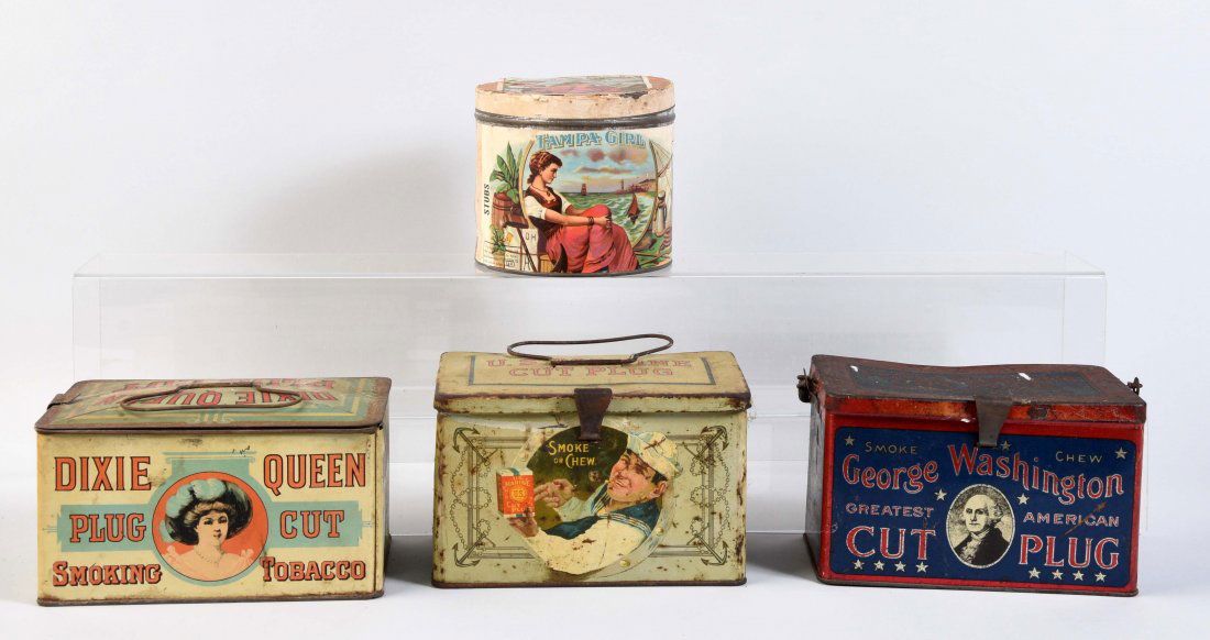 Lot Of 4: Tobacco Tins. (1 of 1)