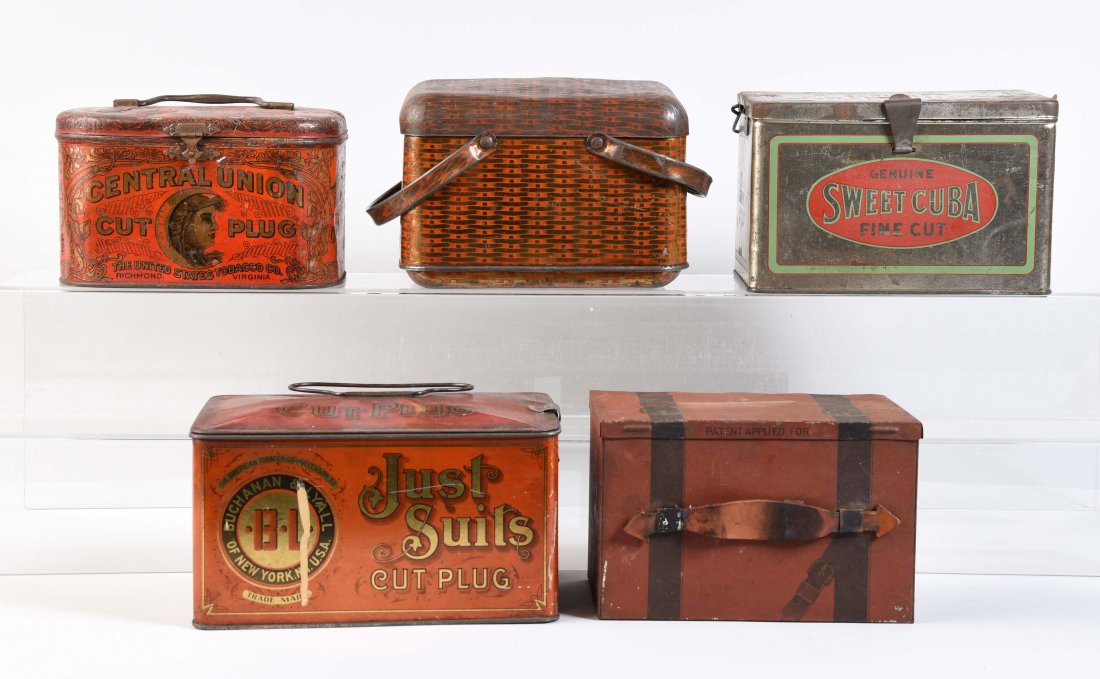 Lot Of 5: Tobacco Advertising Tins. (1 of 1)