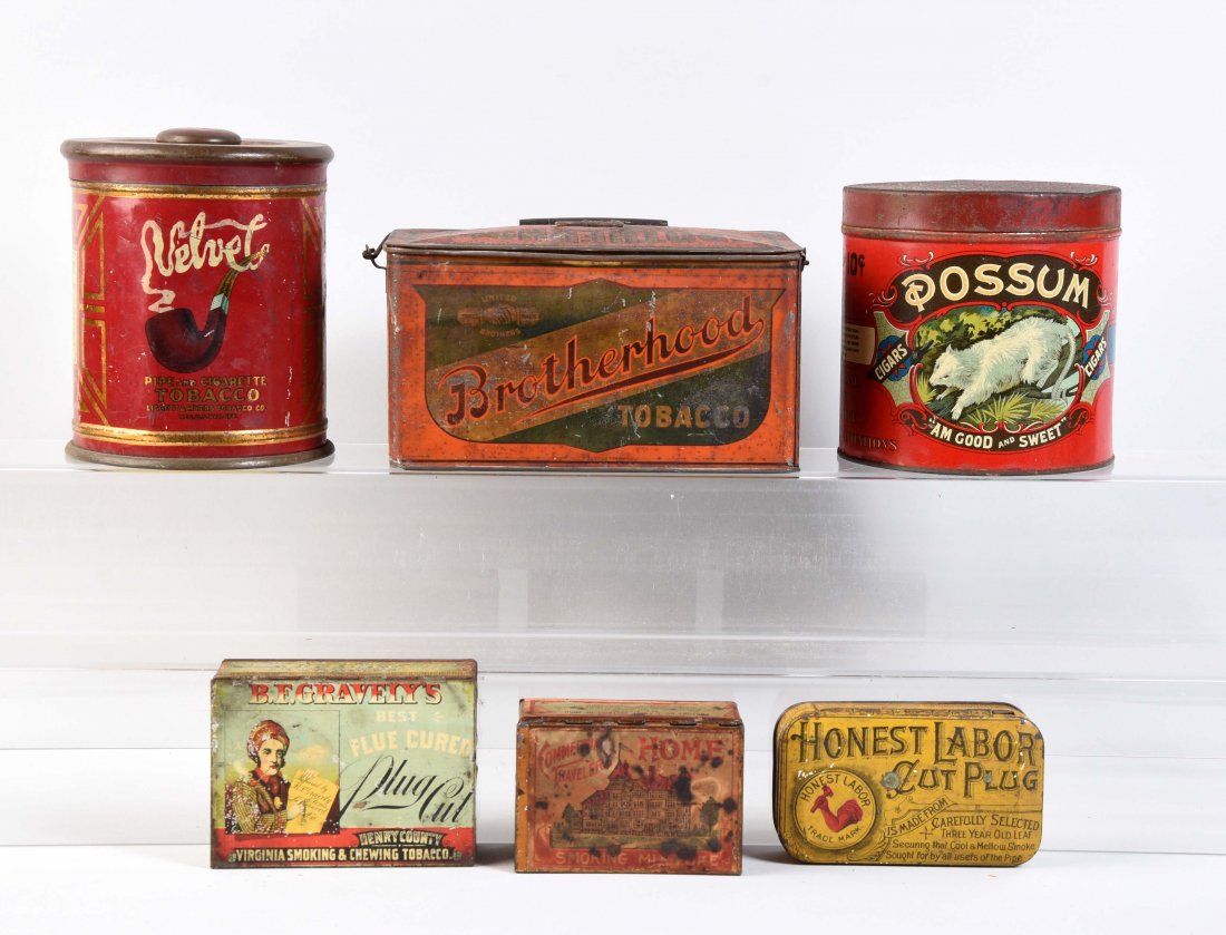 Lot Of 6: Tobacco Tins. (1 of 1)