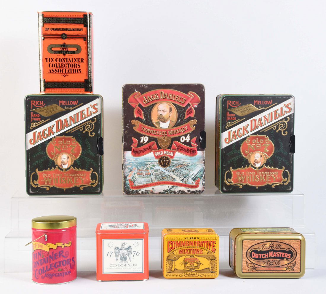 Lot Of 8: Contemporary Advertising Tins. (1 of 1)