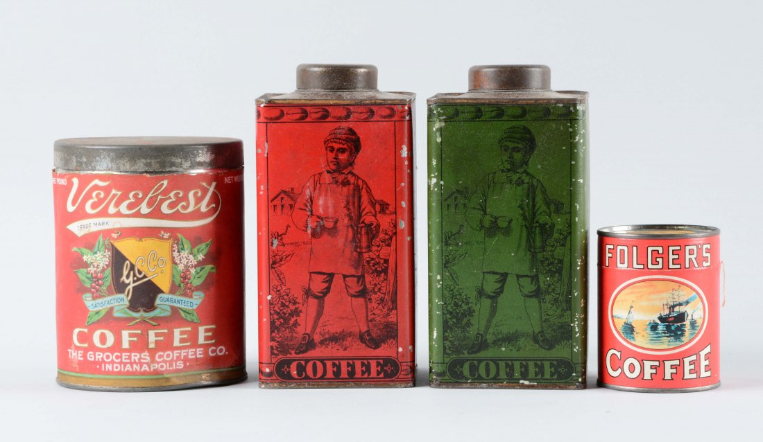 Lot Of 4: Coffee Tins. (1 of 1)