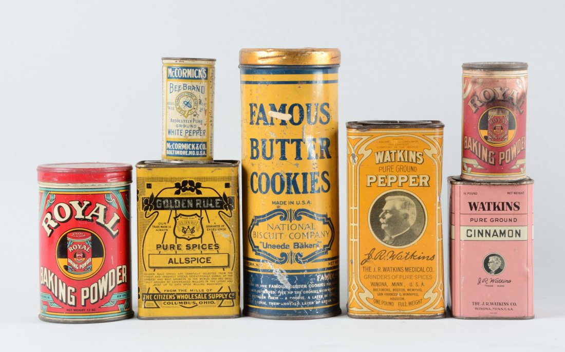 Lot Of 7: Advertising Tins. (1 of 1)