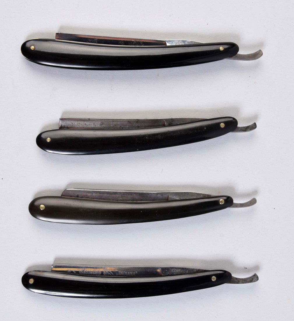 Lot Of 4: Straight Razors. (1 of 2)