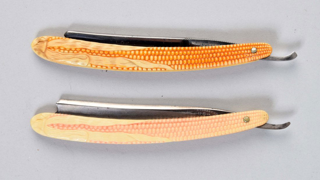 Lot Of 2: Celluloid Straight Razors. (1 of 2)