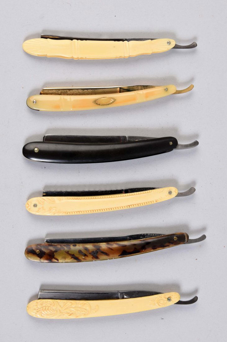 Lot Of 6: Various Celluloid & Spotted Horn Straight (1 of 2)