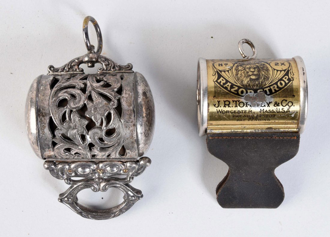 Lot Of 2: Early Auto Roll Up Razor Strops. (1 of 1)