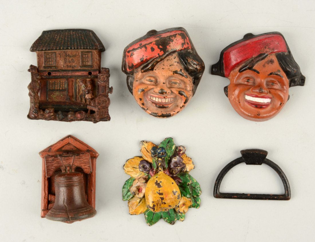 Lot of 5: Cast Iron Assorted Doorknockers & (1 of 1)