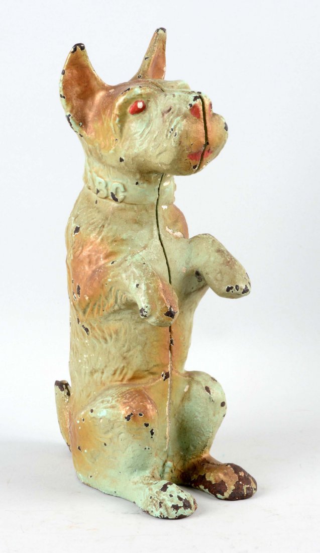 Cast Iron Sitting Up Scottie Doorstop. (1 of 2)