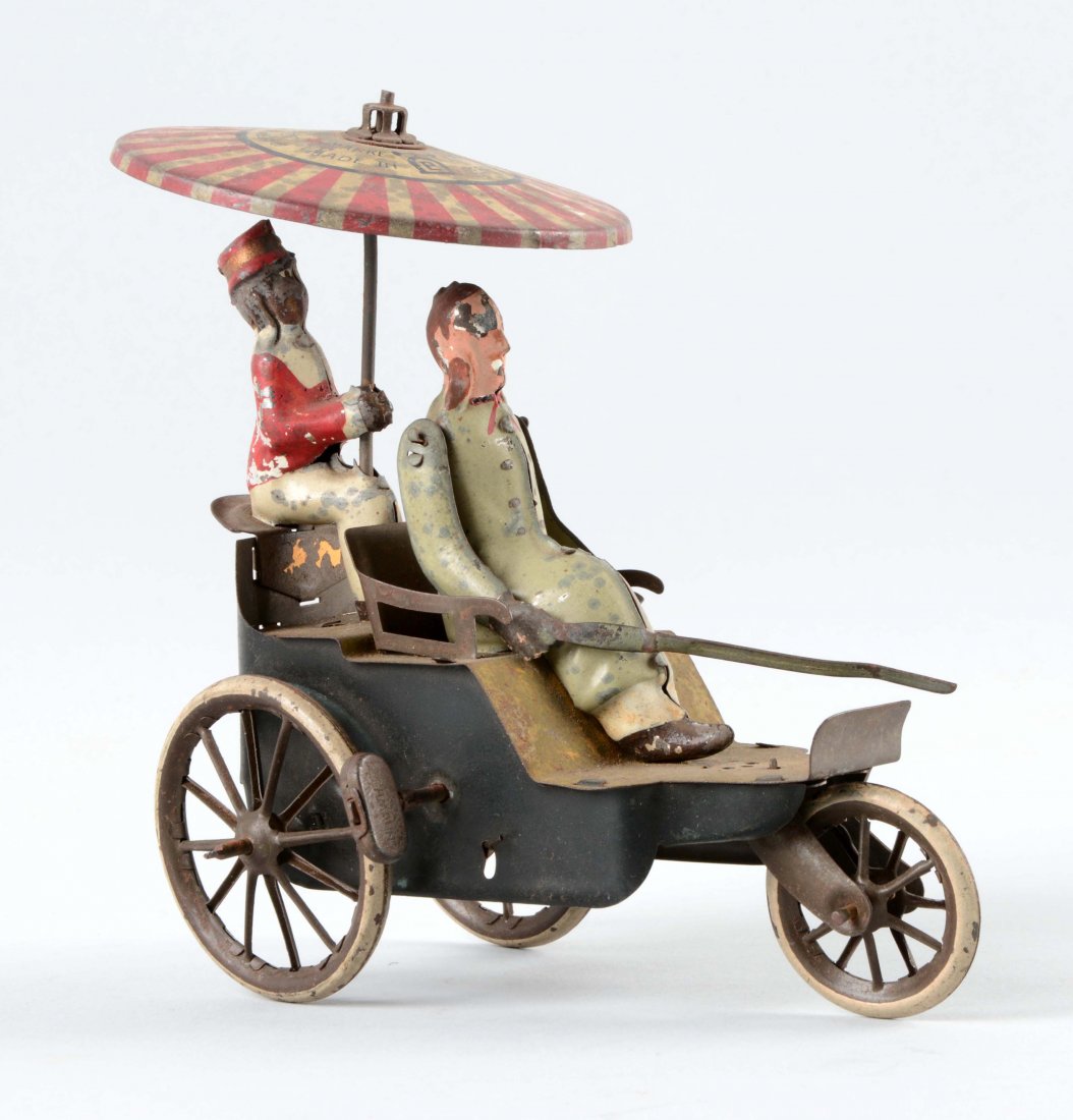 German Lehmann Tin Litho Wind Up Onkel-Onkel Toy. (1 of 2)