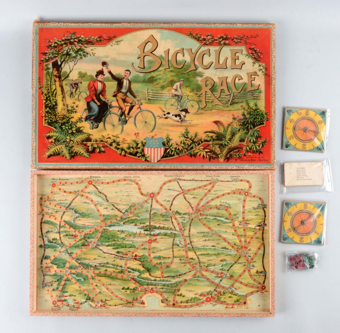 McLoughlin Bros. Bicycle Board Game. (1 of 1)