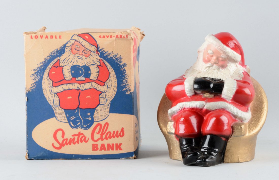 Banthrico Metal Santa Claus Bank. (1 of 2)