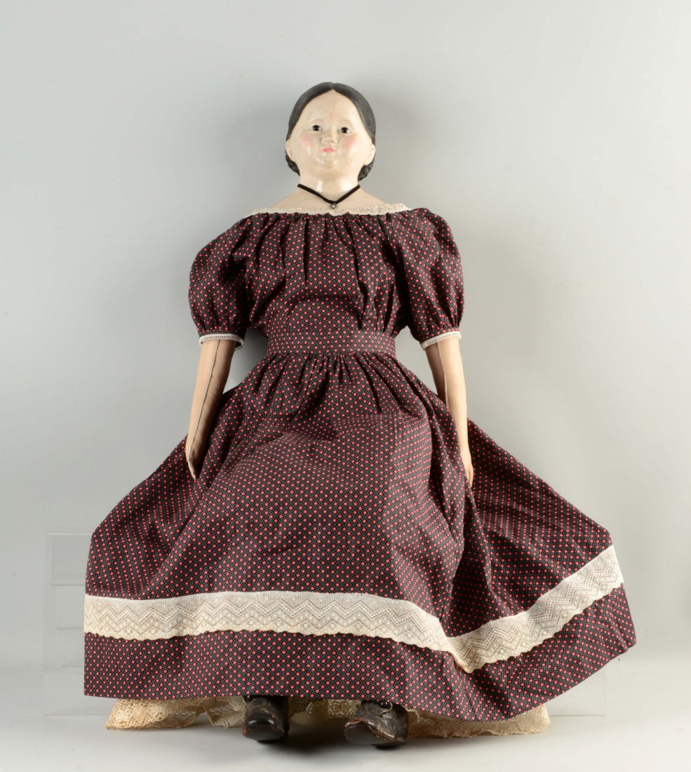 Large Papier Mache Doll. (1 of 2)