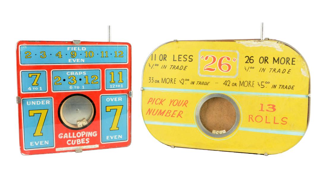 Lot Of 2: Craps Table Counter Games (1 of 5)