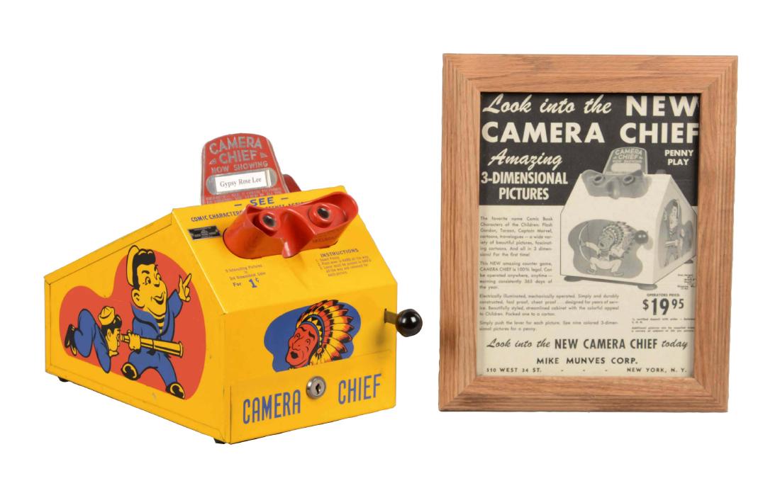 Lot Of 2: ASCO Camera Chief Picture Viewer With Framed (1 of 4)