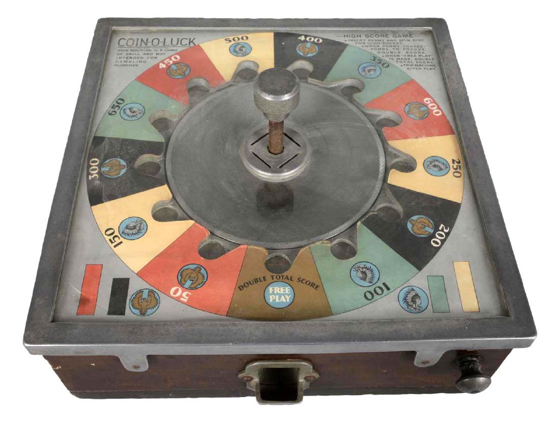 **1¢ Plamor Novelty Co. Coin-O-Luck Skill Game (1 of 1)