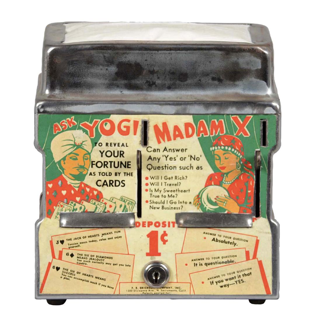 1¢ Ask Yogi & Madam X Fortune Telling Napkin Dispenser
