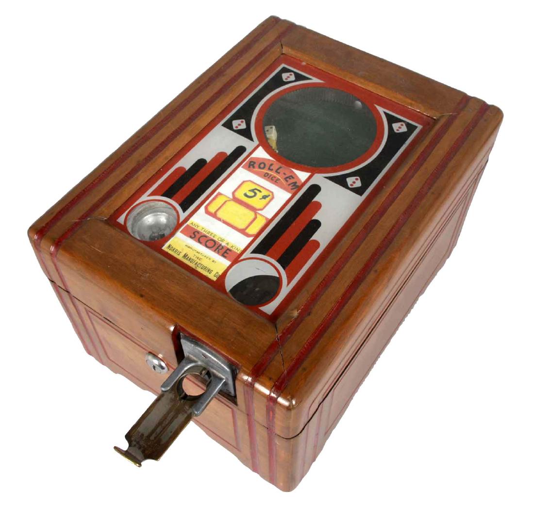 5¢ Norris Mfg. Roll-Em Dice Game (1 of 2)