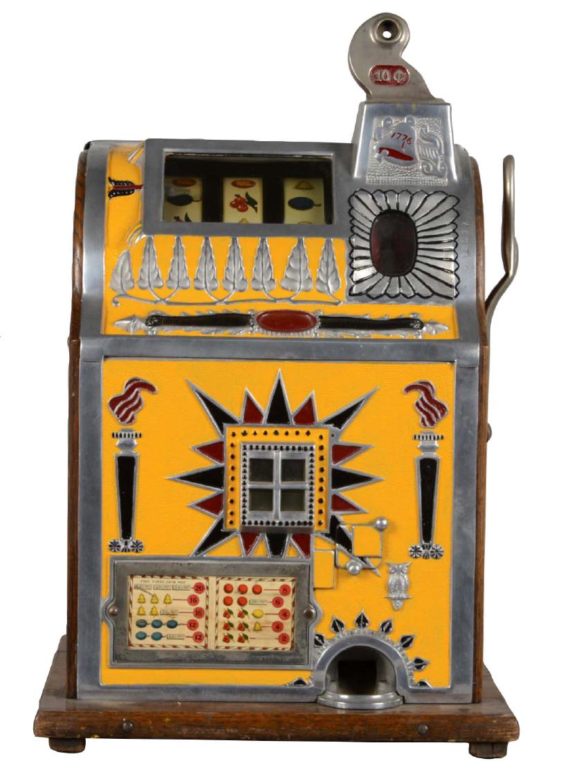 **10¢ Mills Jackpot Torch Front Slot Machine (1 of 7)
