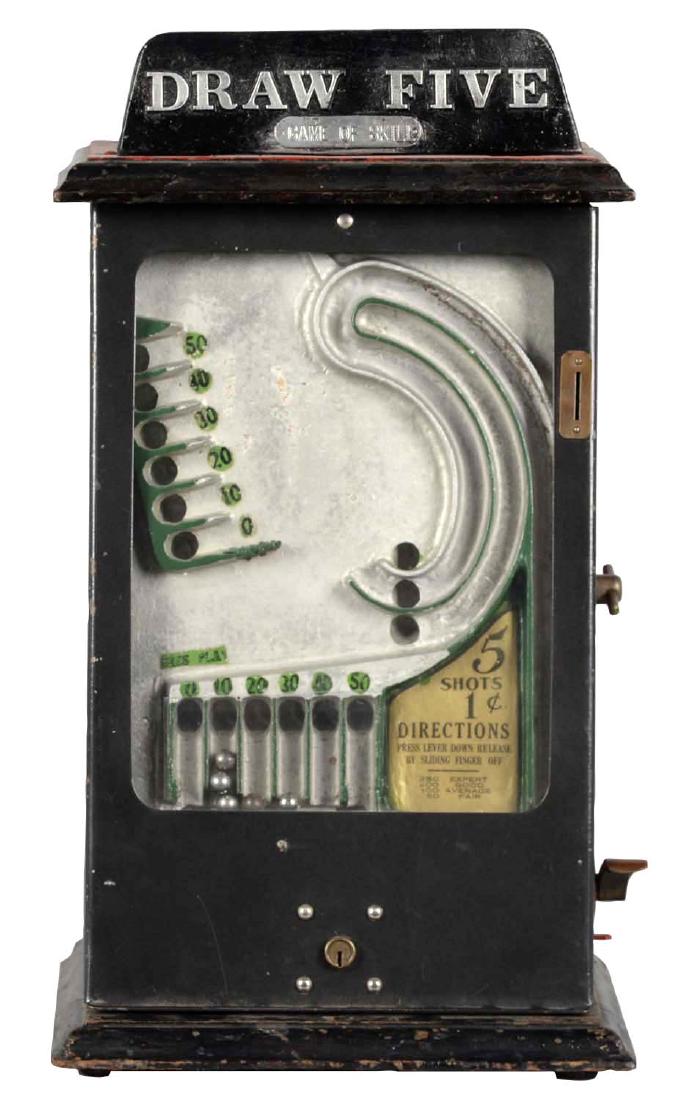 1¢ Peo Draw Five Countertop Flip Ball Machine (1 of 3)