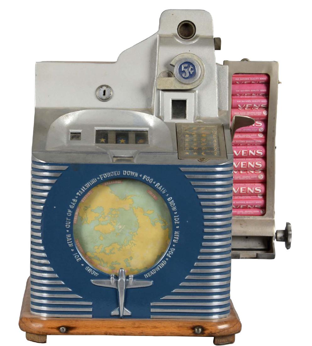 **5¢ Mills Novelty Q.T. Dial Slot Machine With Mint (1 of 4)