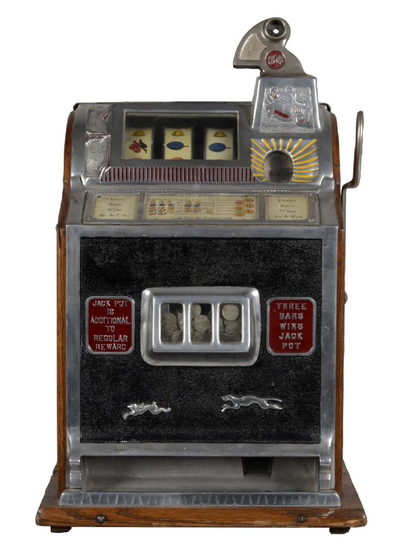 **5¢ Mills/Lincoln Novelty Hound And Hare Slot Machine (1 of 4)