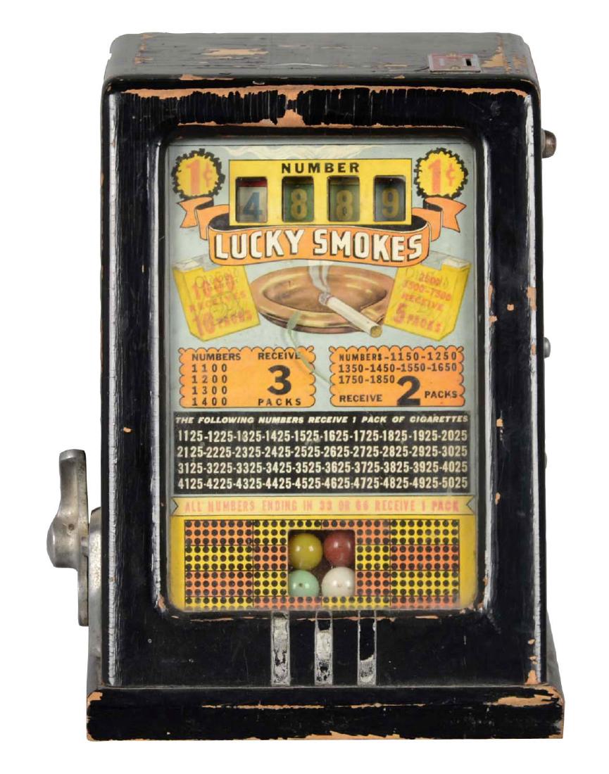 **1¢ Daval Lucky Smokes Gum Vendor (1 of 5)