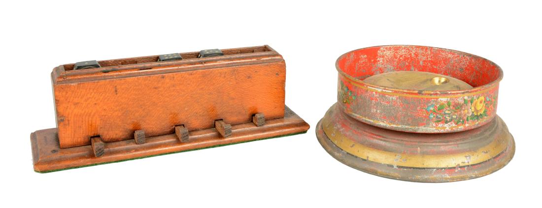 Lot Of 2: Dice Game And Roulette Wheel (1 of 7)