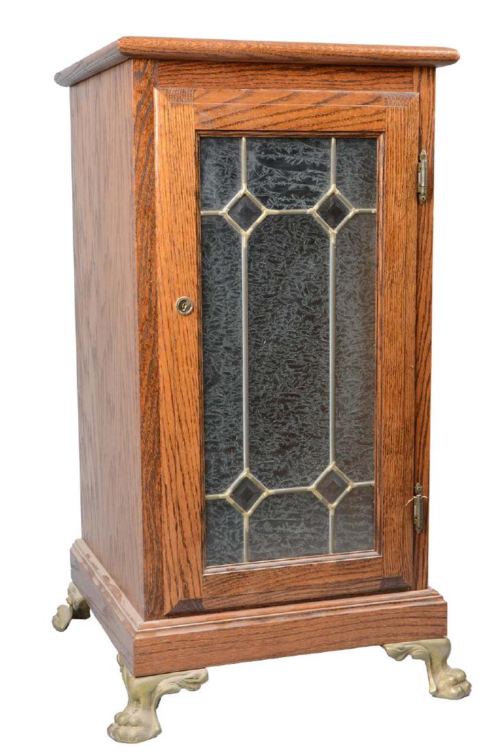 Leaded Glass Front Slot Machine Stand (1 of 6)