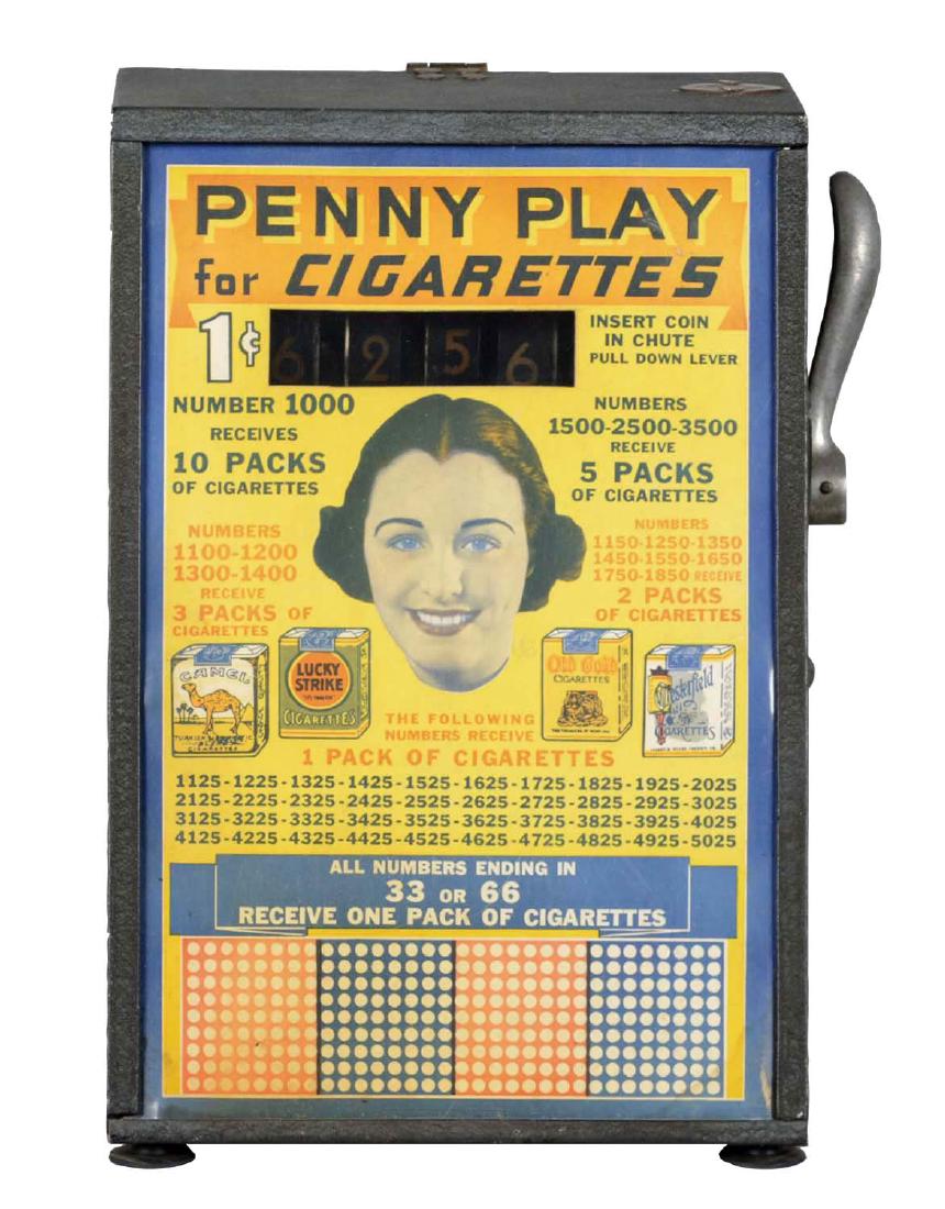 **1¢ Penny Play For Cigarettes Trade Stimulator (1 of 4)