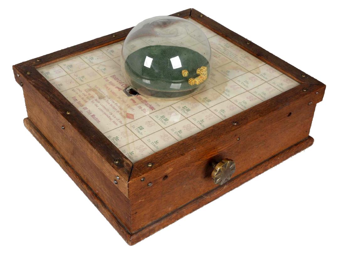 **5¢ William McClellan Board Of Craps And Gum Machine (1 of 3)
