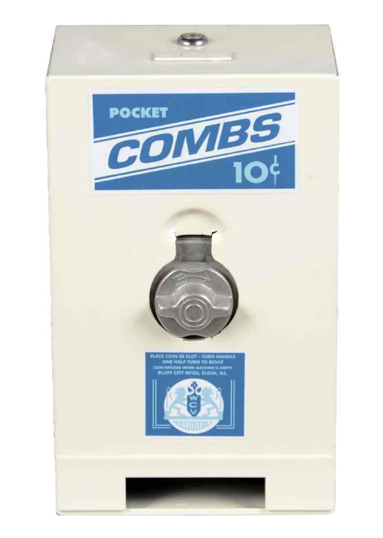 10¢ Bluff City Mfg. Pocket Combs Vending Machine (1 of 2)