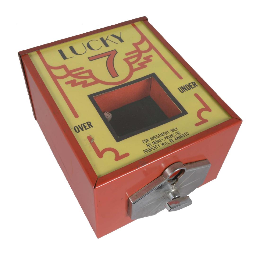 5¢ Shelby Agency Lucky 7 Dice Game (1 of 2)