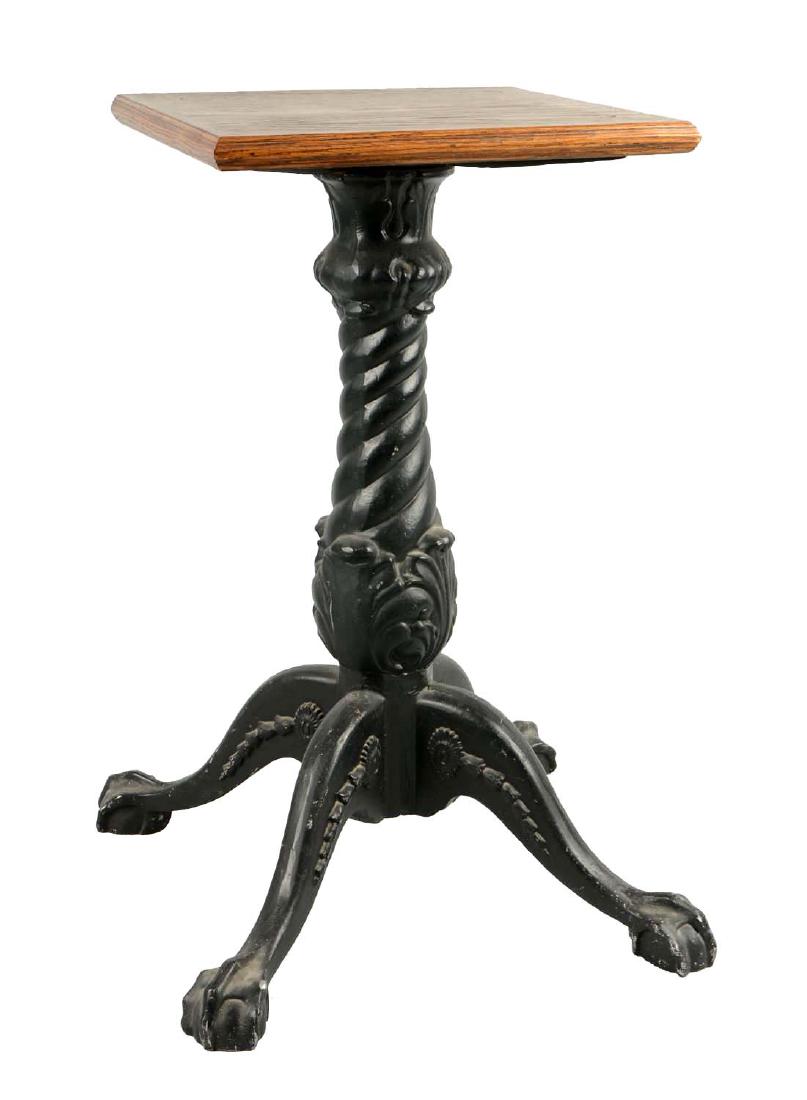 Cast Iron And Wood Slot Machine Stand (1 of 4)