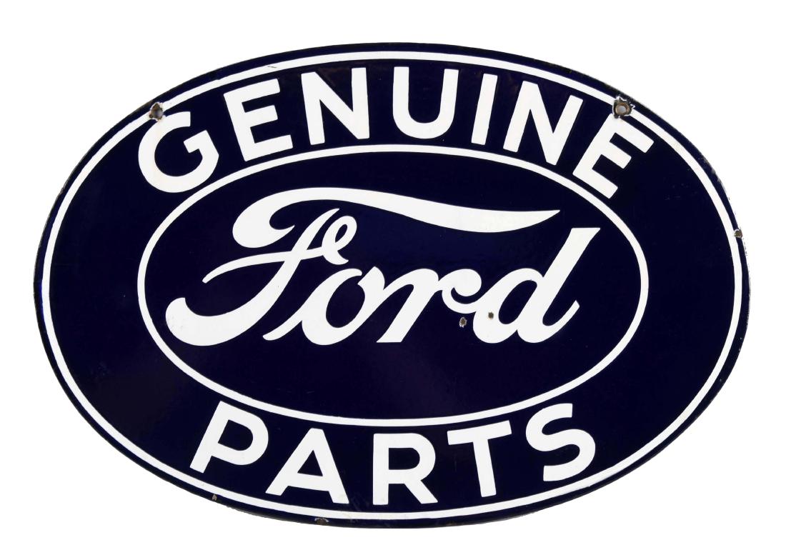 Genuine Ford Parts Oval Porcelain Sign. (1 of 1)
