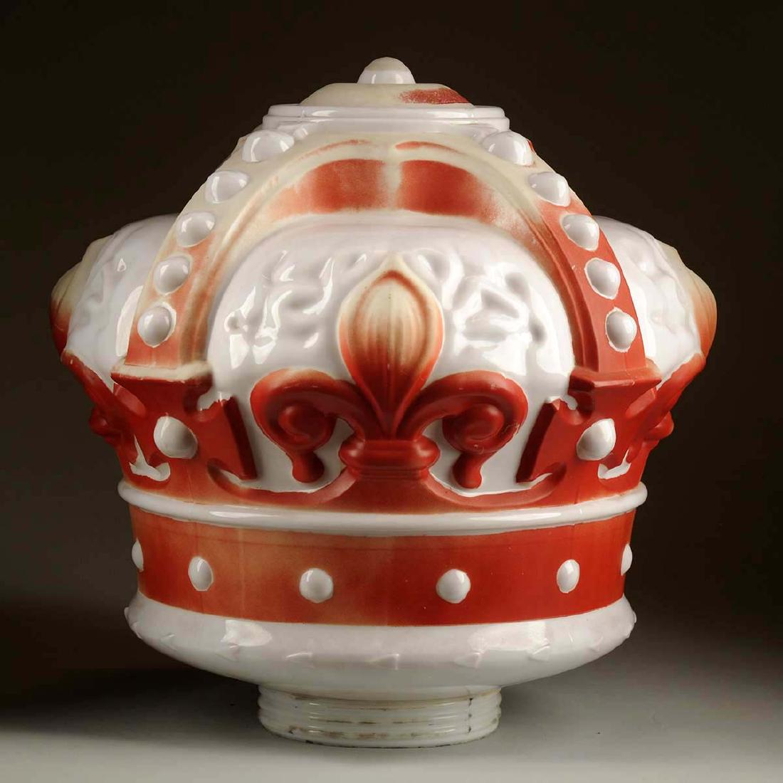 Standard Oil Red Crown OPC Milkglass Globe (1 of 2)