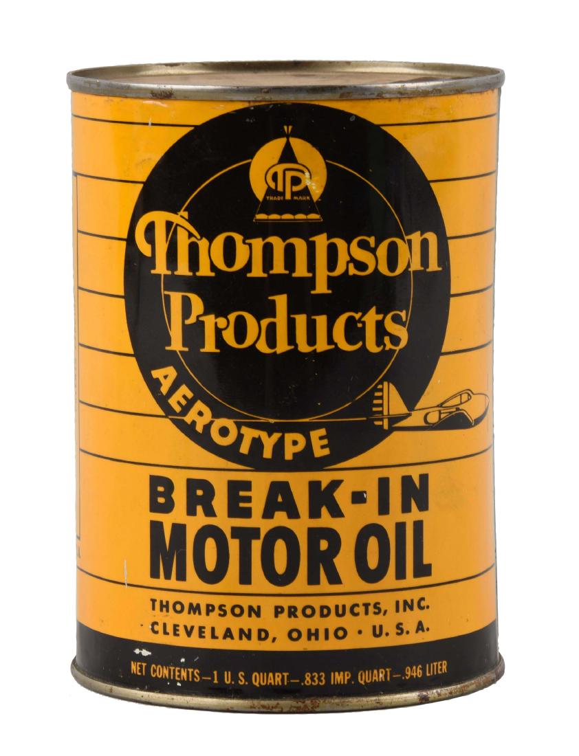 Thompson Products Break In Motor Oil One Quart Can. (1 of 2)