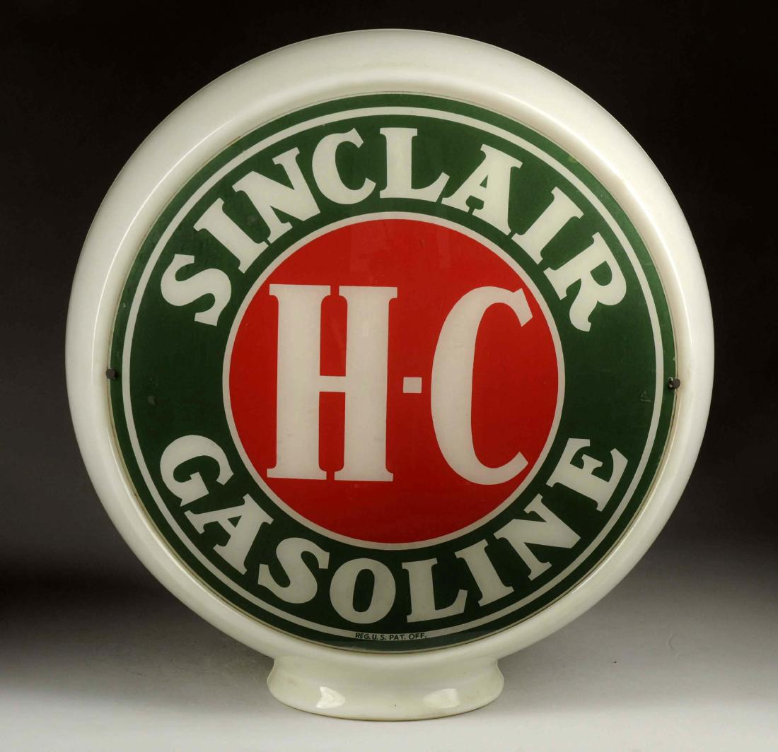 Sinclair H-C Gasoline 13-1/2" Globe Lenses. (1 of 2)