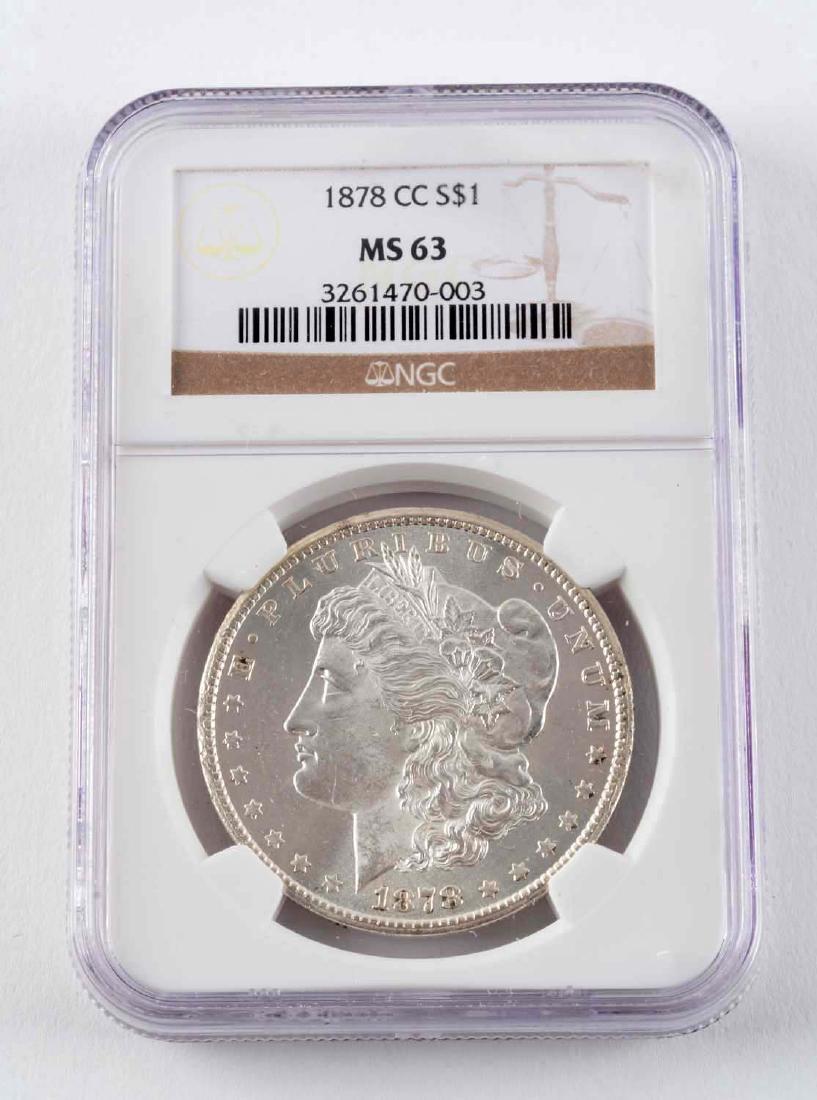 1878 CC Morgan Silver Dollar. (1 of 5)