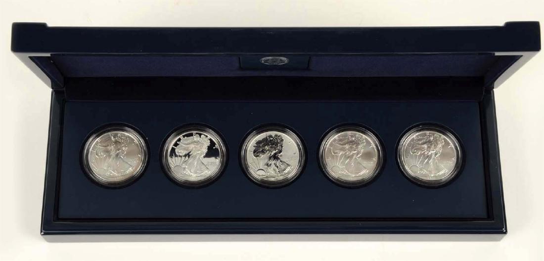 2011 25th Anniversary Silver Dollar American Eagle Set. (1 of 7)