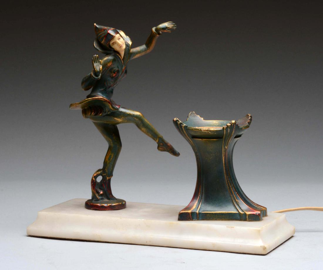 Bronze Figural Lamp. (1 of 2)