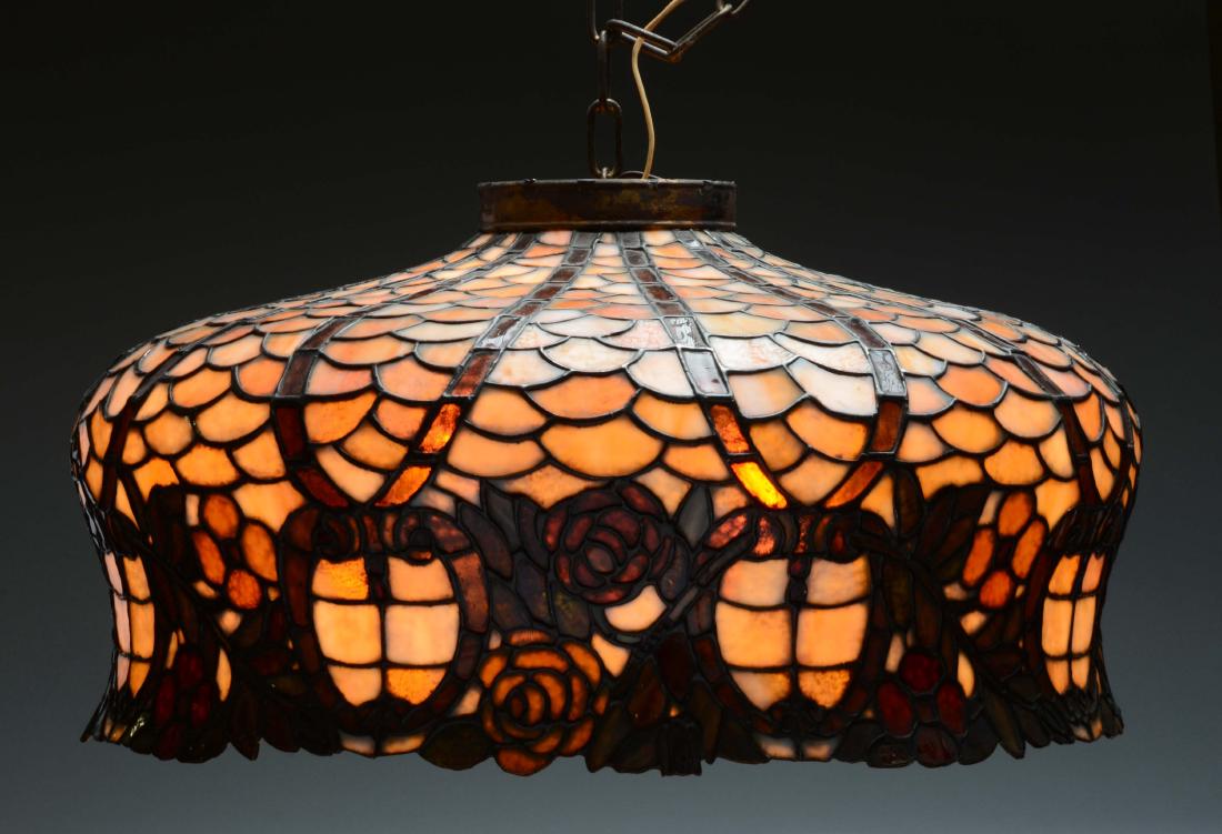 Stained Glass Hanging Shade. (1 of 2)