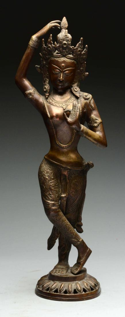 Early Oriental Bronze Figure. (1 of 2)