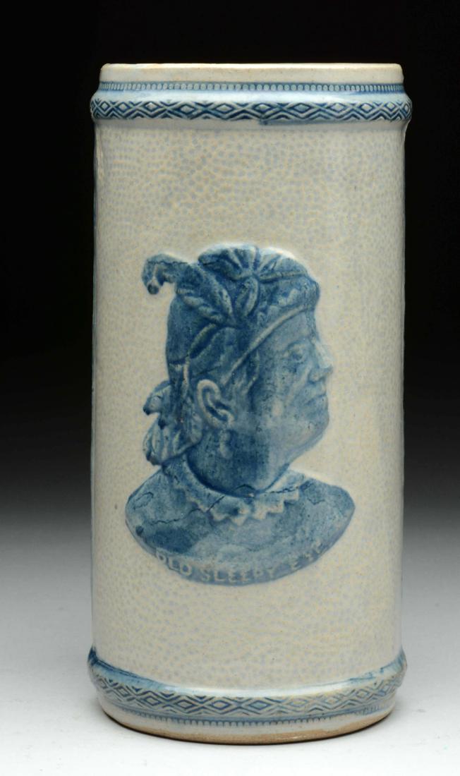 Stoneware Old Sleepy Eye Pottery Vase. (1 of 3)