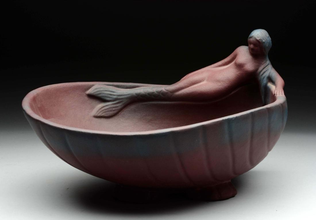 Van Briggle Bowl with Mermaid. (1 of 4)